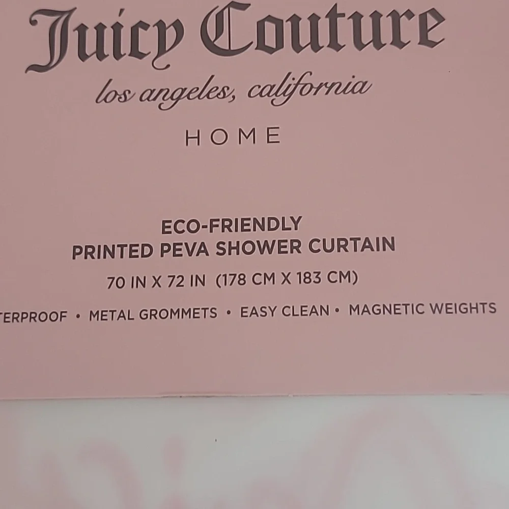 1967  Juicy Couture Shower  Curtain Pink Body Wash NWT